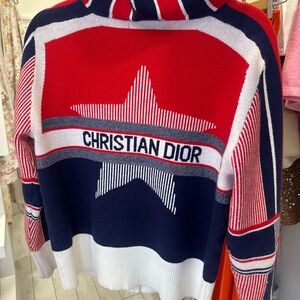 Christian Dior Zip Up Sweater
